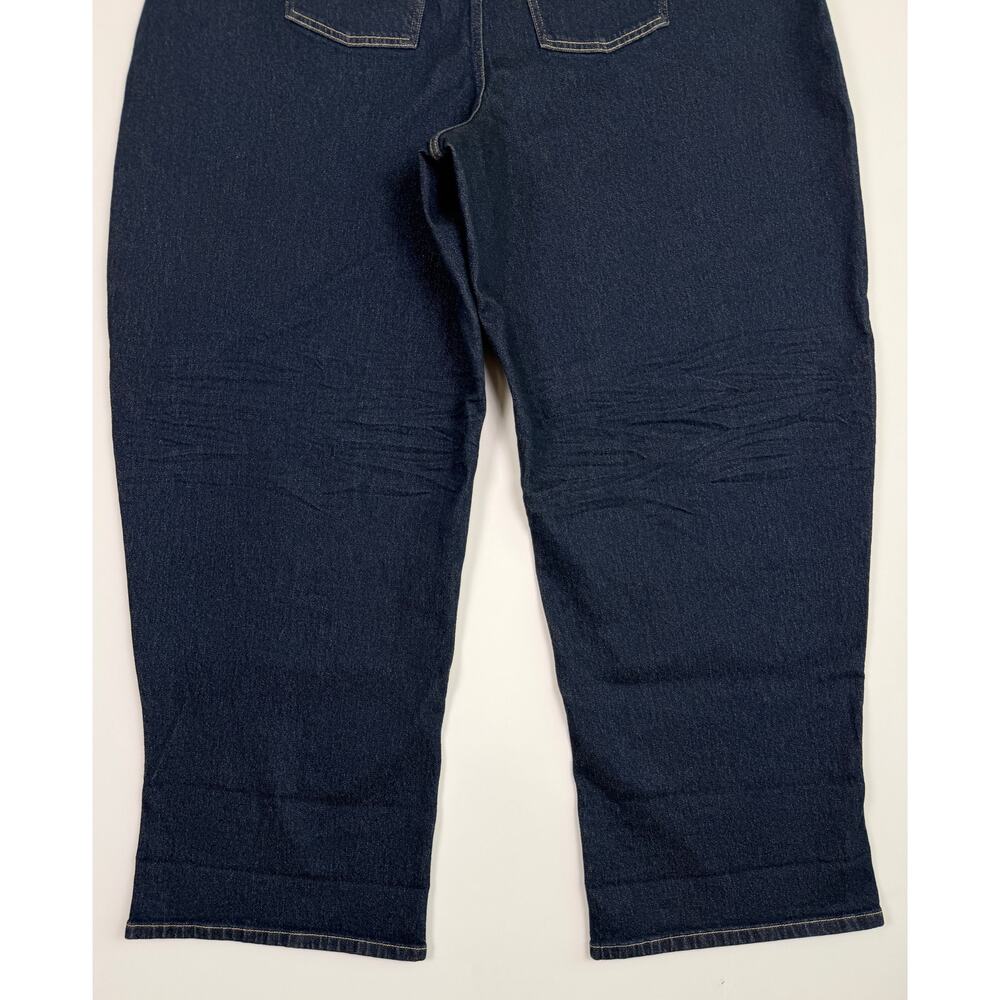 Spanx Cuffed Horseshoe Jeans in Marina Blue 3X High Rise Casual Wardrobe Basics - Picture 9 of 14